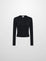 LIGHTWEIGHTRIBBED CARDIGAN 20 BLACK