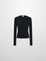 SILKKNIT RIBBED CARDIGAN 20 BLACK