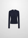Silk Knit Ribbed Cardigan 20