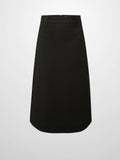 Basic A-Line Skirt-Olive Green