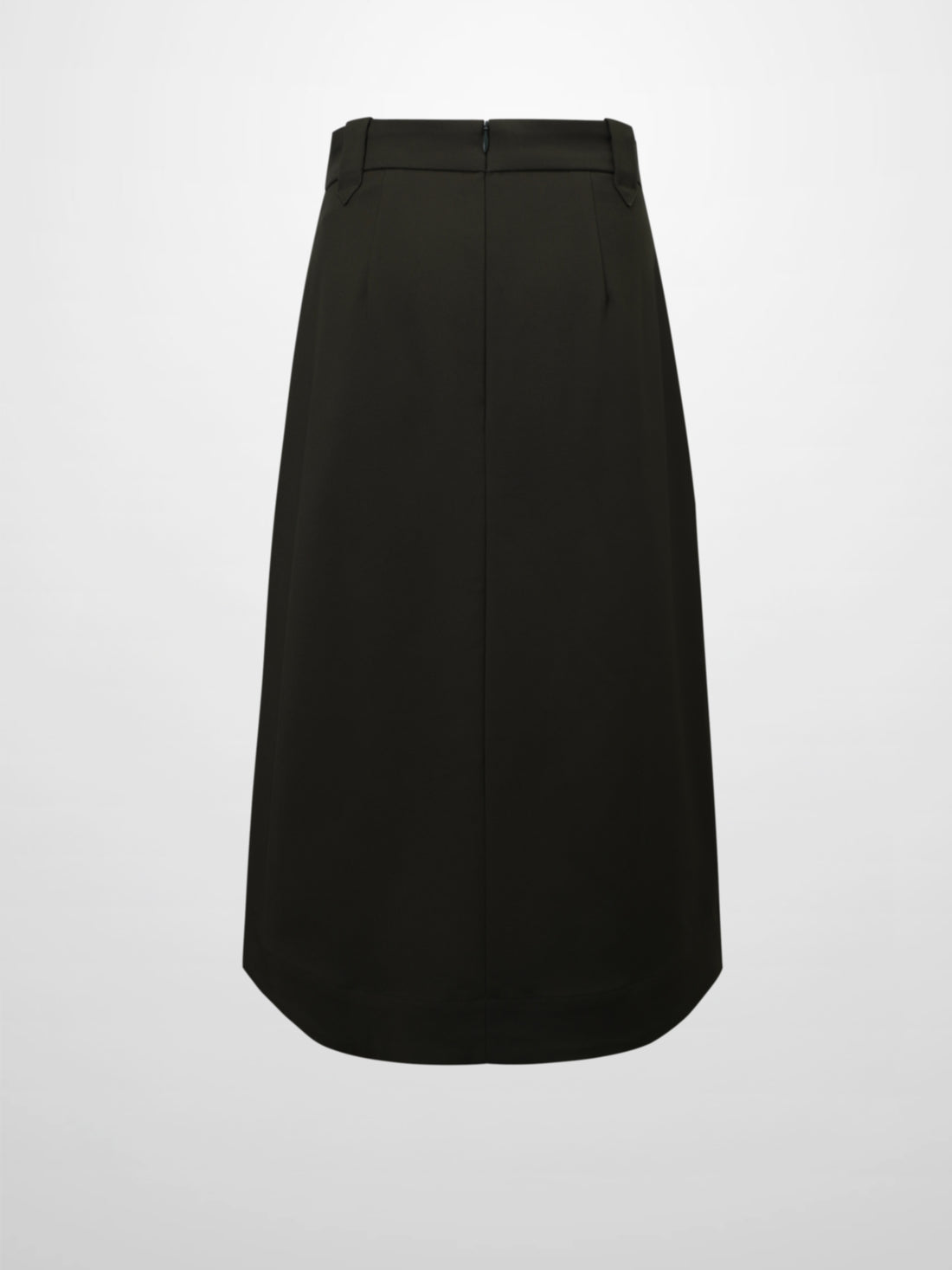 Basic A-Line Skirt-Olive Green