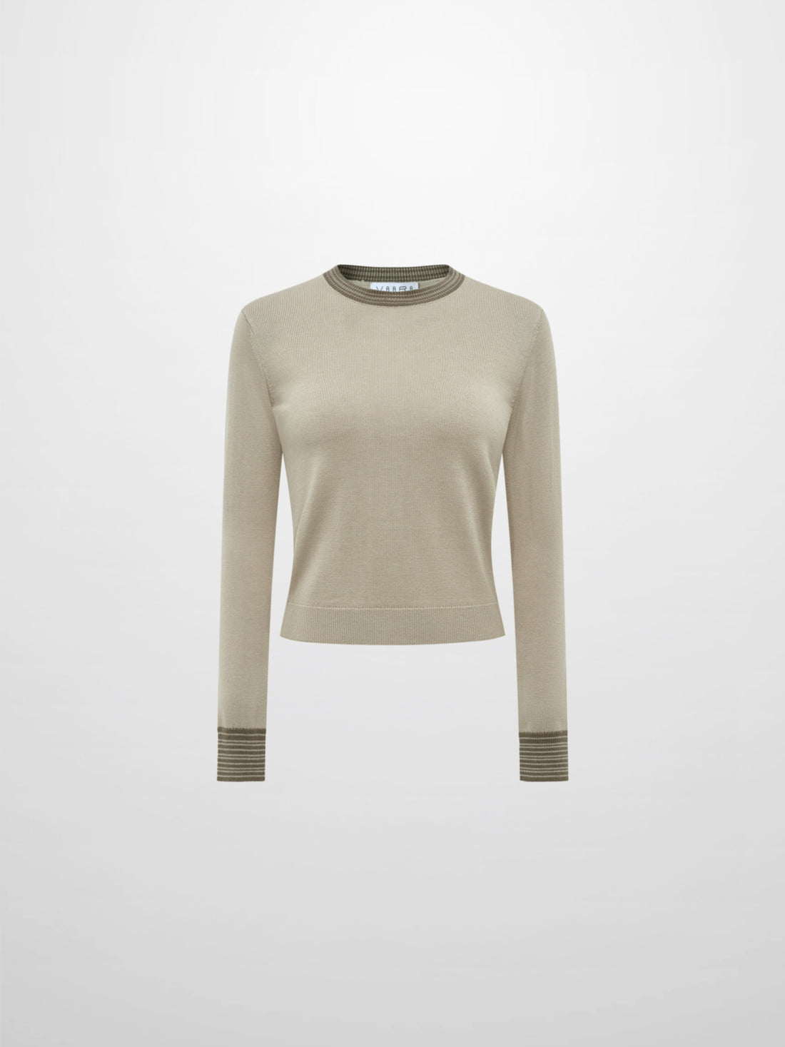 Wool Blend Crew Sweater - Green