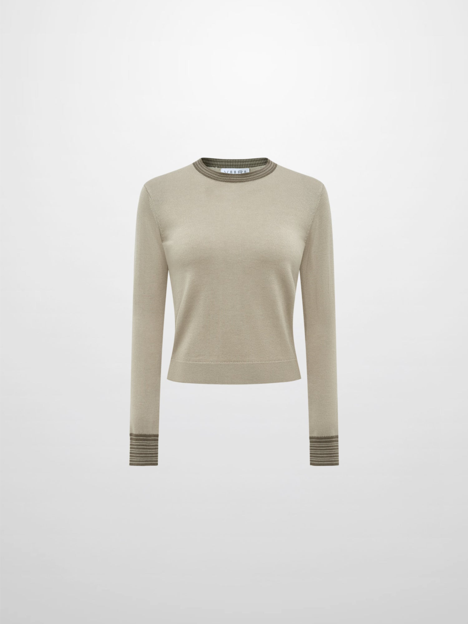 Wool Blend Crew Sweater - Green