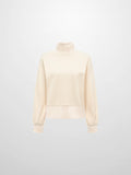 Funnel Neck Sweatshirt - Cream