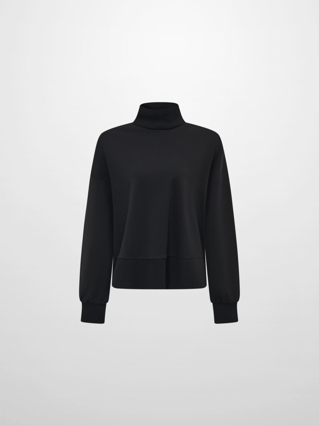 Funnel Neck Sweatshirt - Black