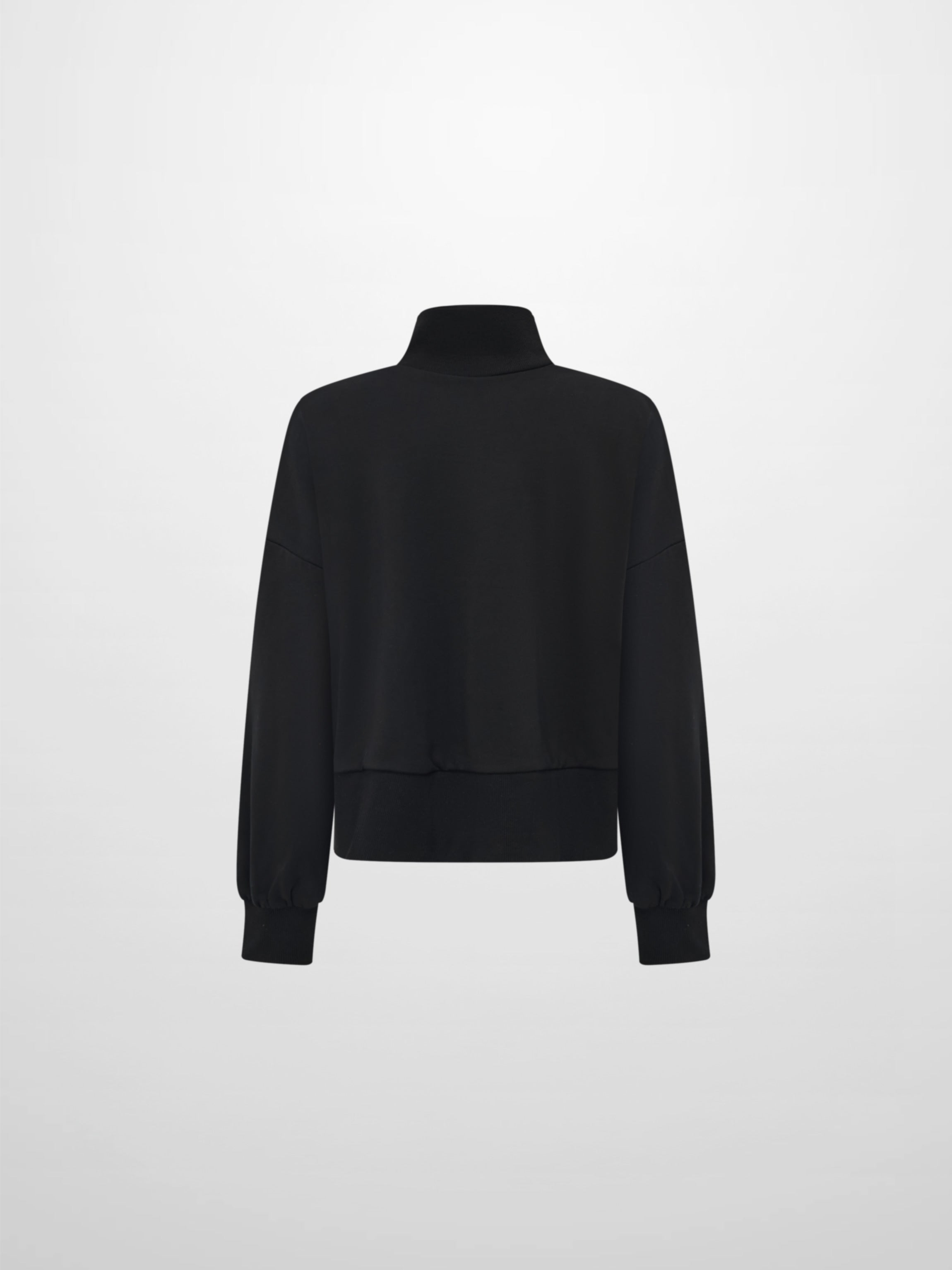 Funnel Neck Sweatshirt - Black