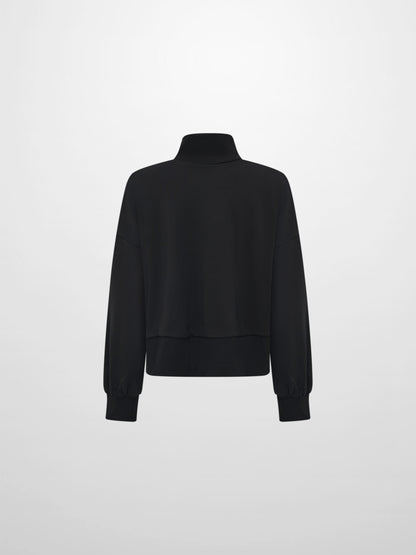 Funnel Neck Sweatshirt - Black