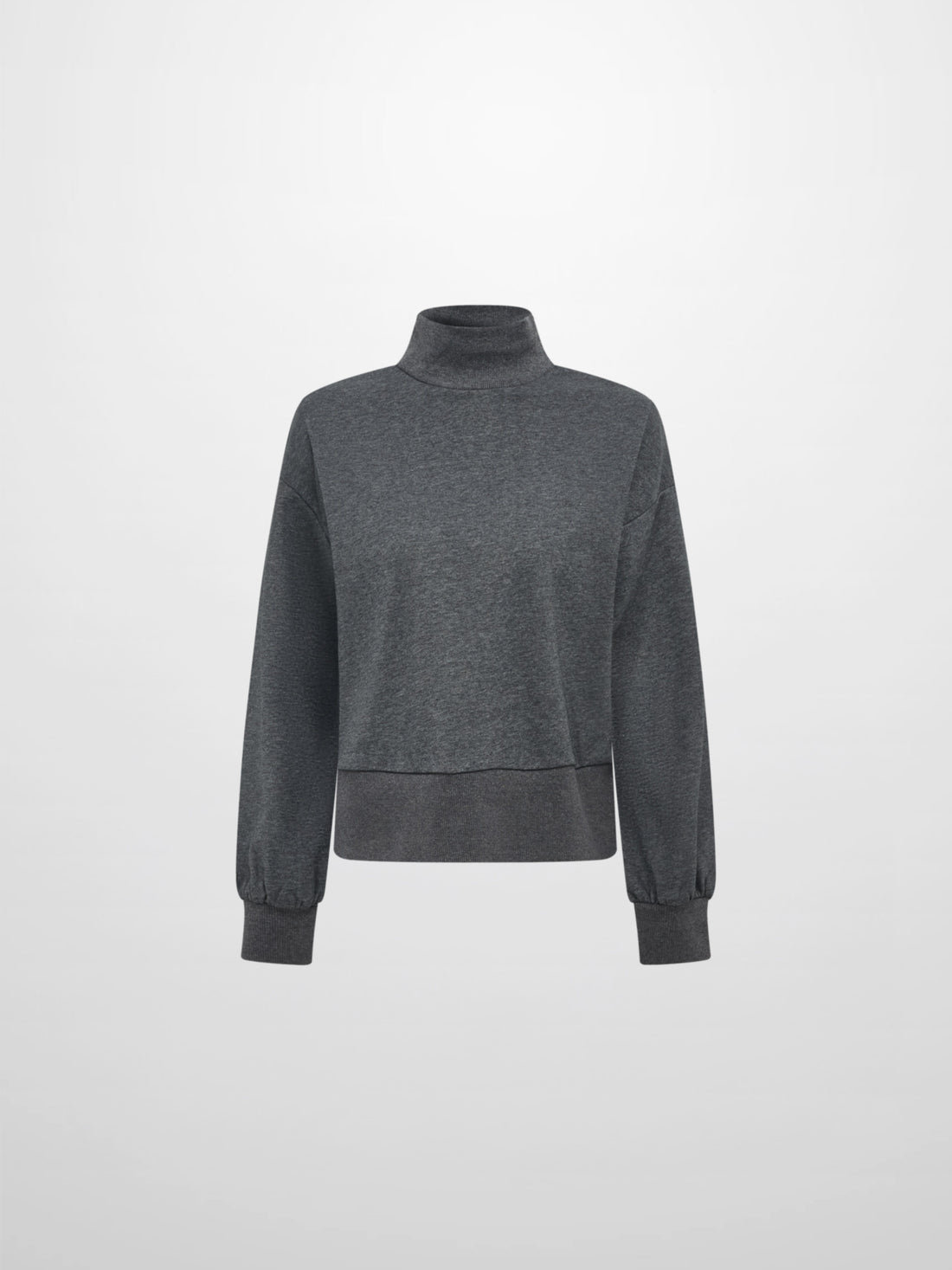 Funnel Neck Sweatshirt - Grey