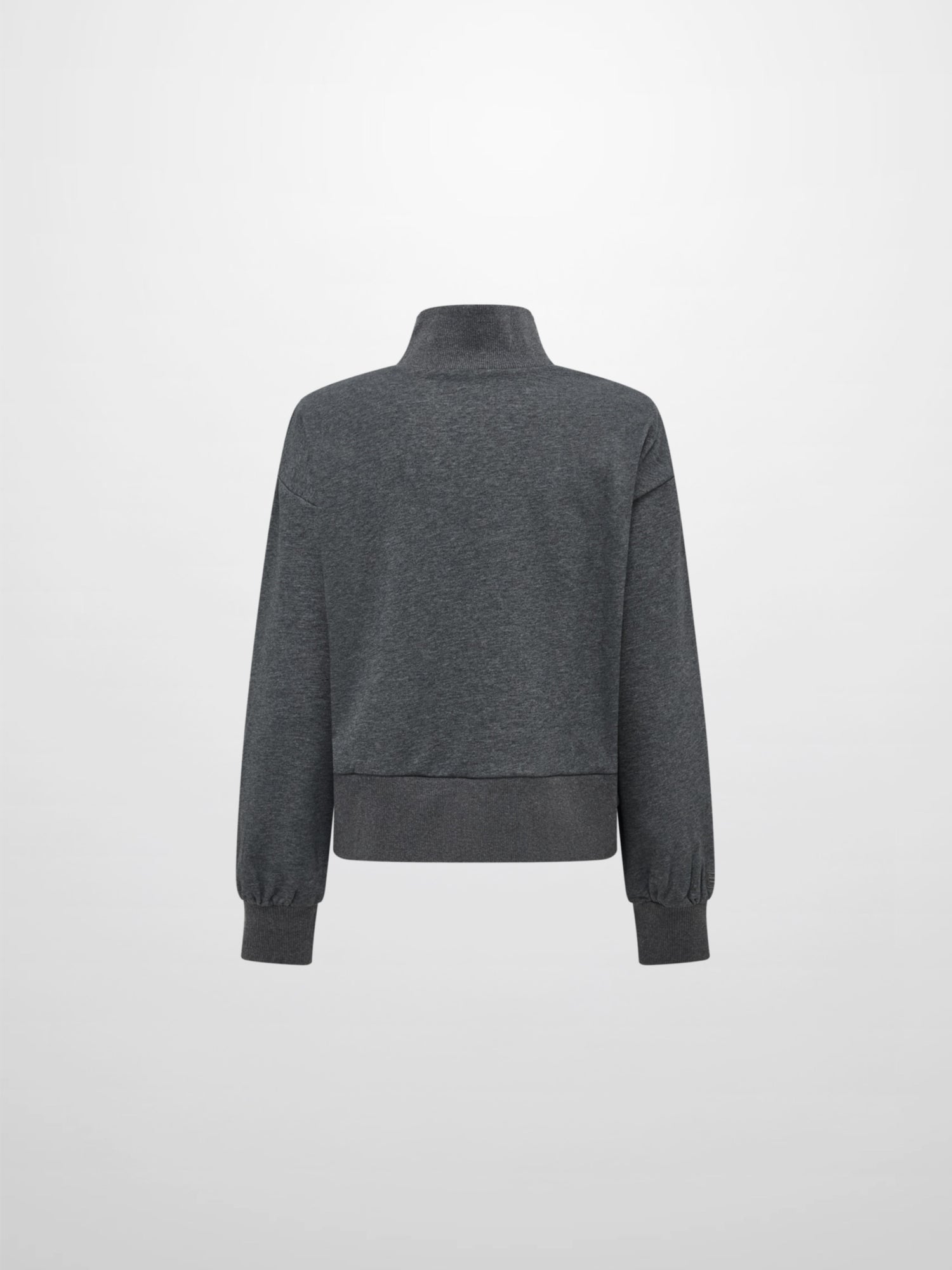 Funnel Neck Sweatshirt - Grey
