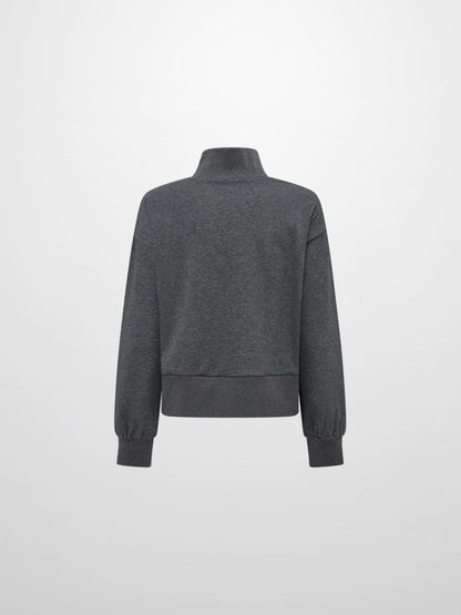 Funnel Neck Sweatshirt - Grey