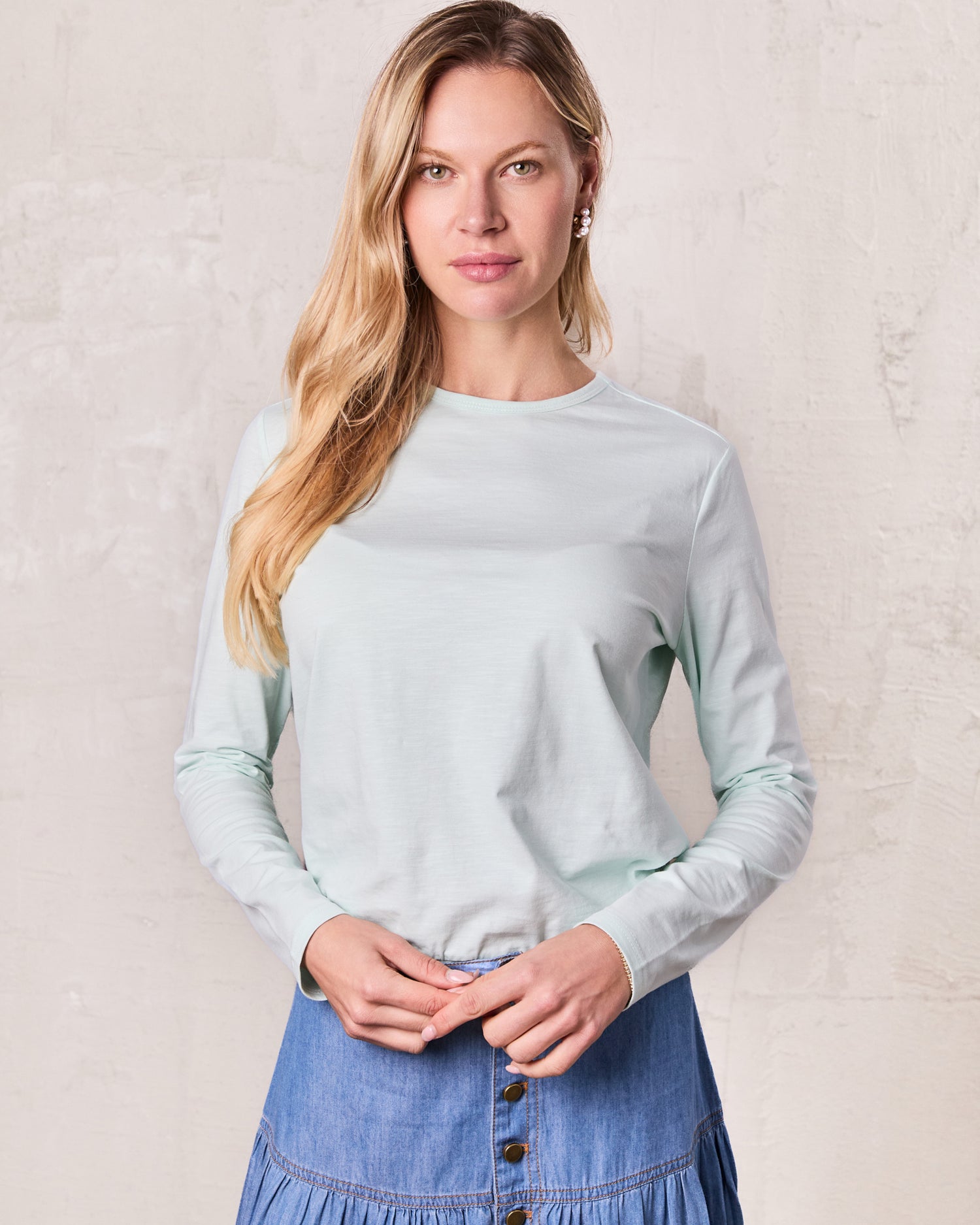 CLASSIC TEE LONG SLEEVE-MINT