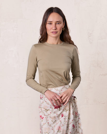 CLASSIC TEE LONG SLEEVE-OLIVE