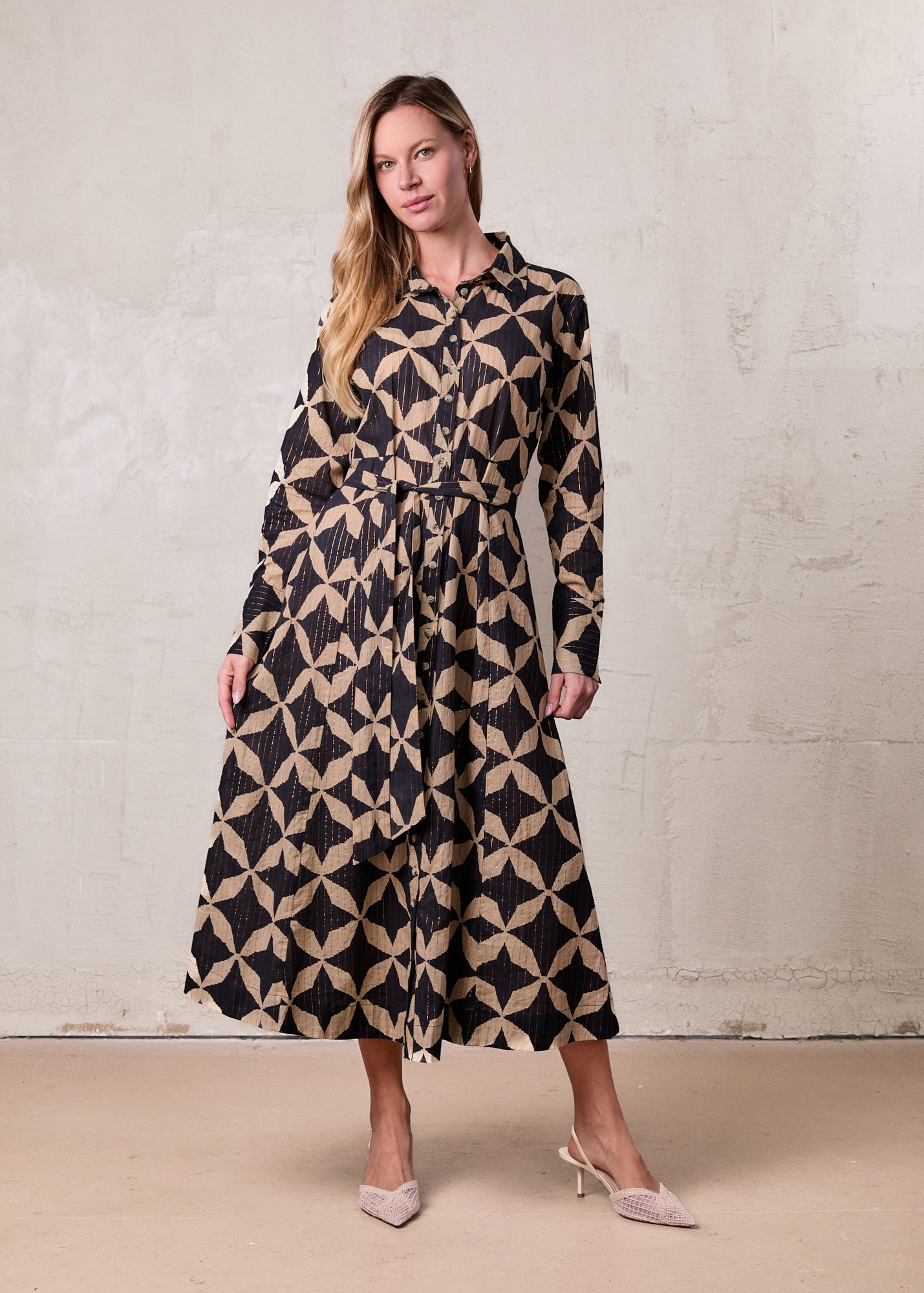 Lightweight Shirtdress-Floral