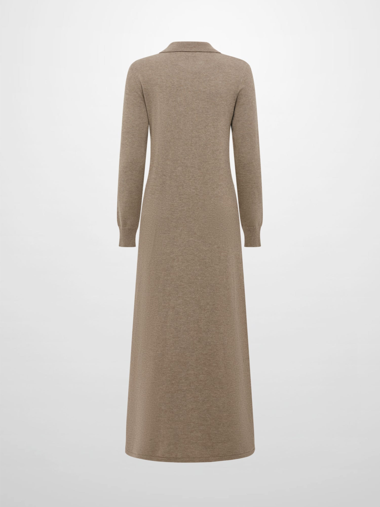 Knit Maxi Polo Dress - Camel