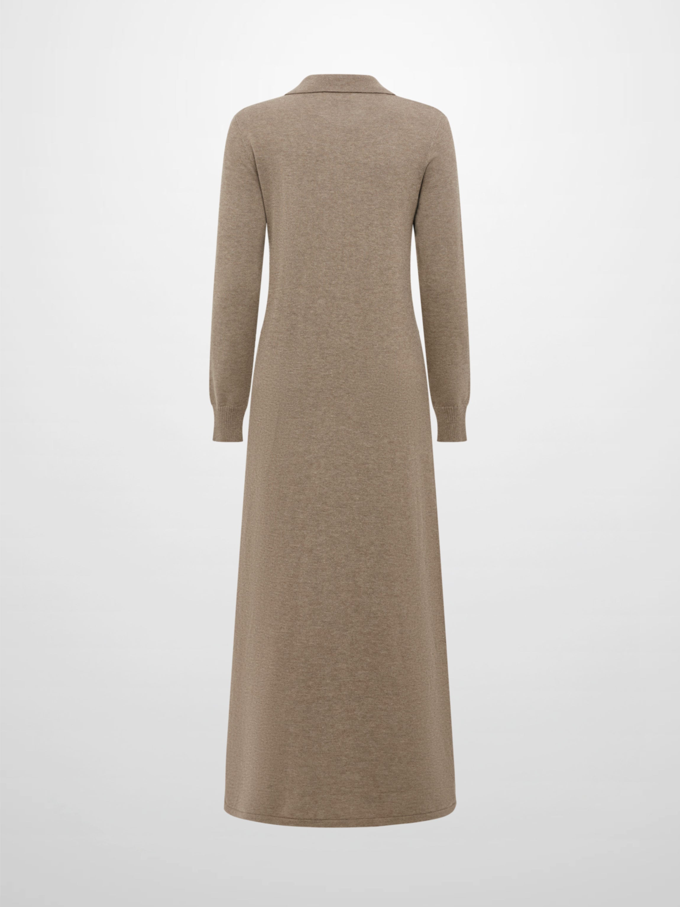 Knit Maxi Polo Dress - Camel