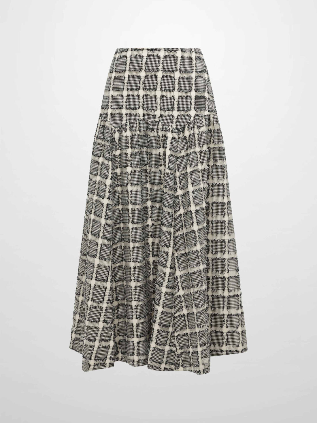 Yoke Detail Skirt - Black/White