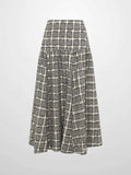 Yoke Detail Skirt - Black/White