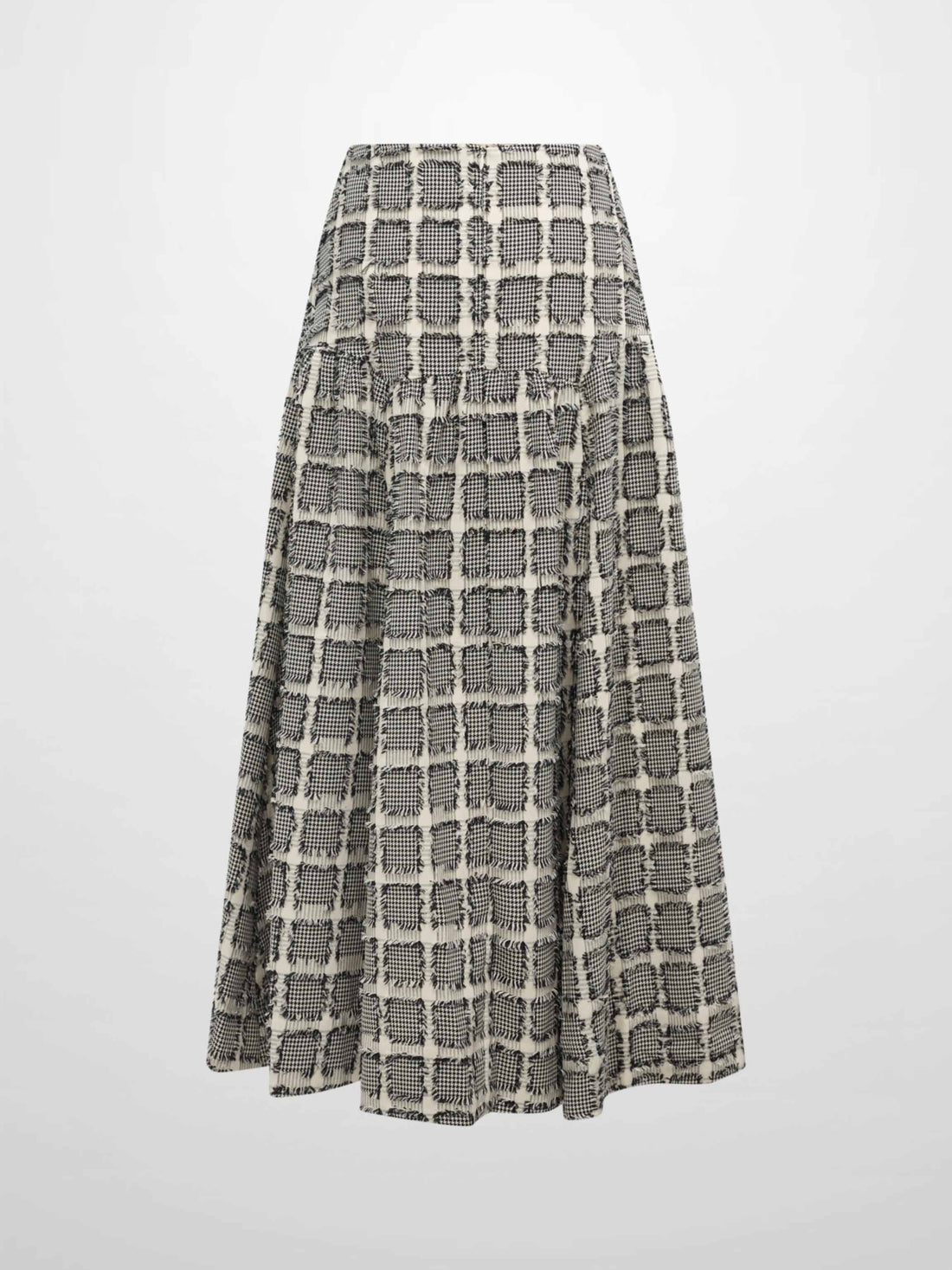 Yoke Detail Skirt - Black/White