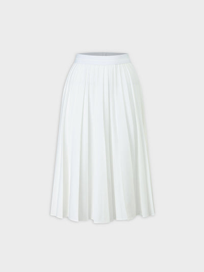 PLEATED SKIRT 24"-WHITE