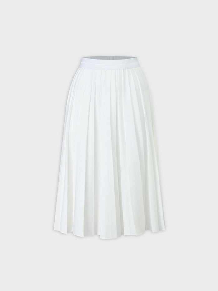PLEATED SKIRT 24"-WHITE