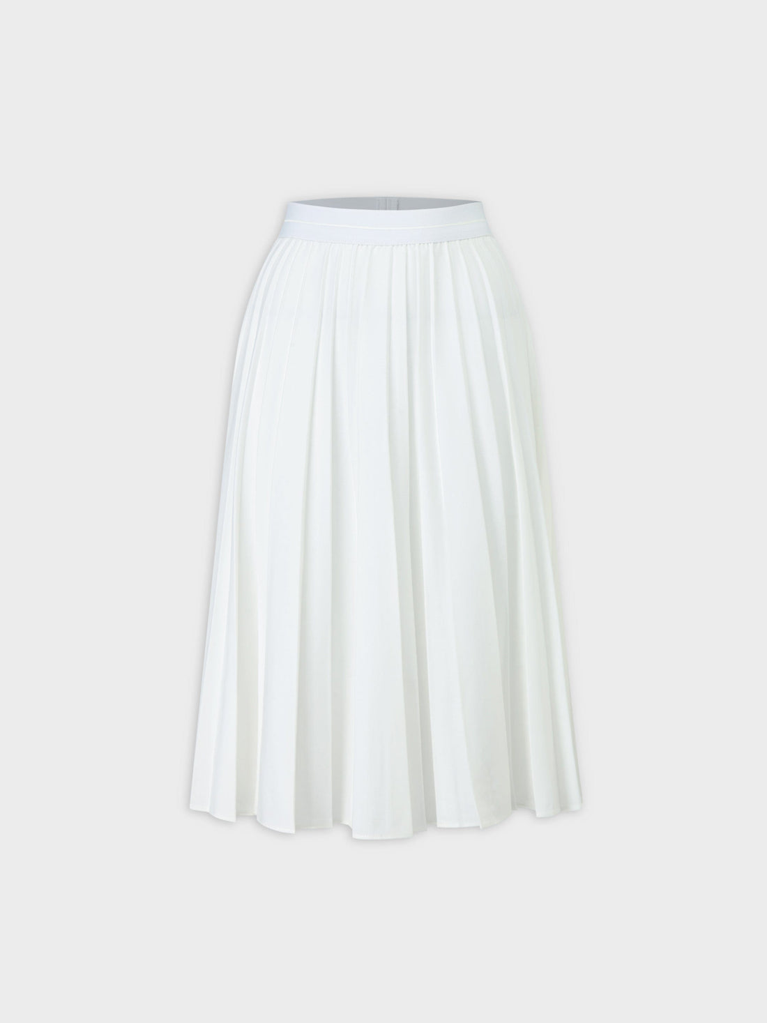 PLEATED SKIRT 27&quot;- WHITE