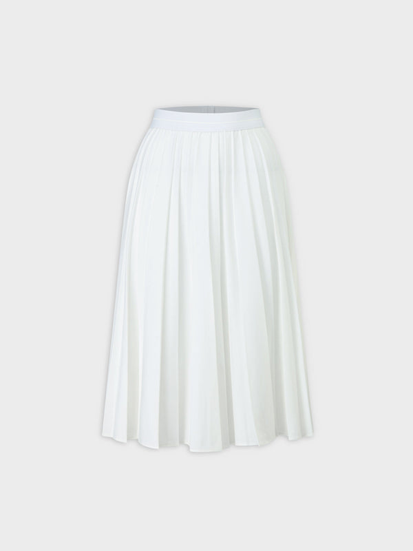 PLEATED SKIRT 27"- WHITE