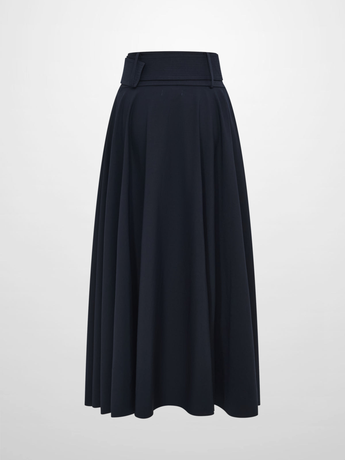 High Waisted Circle Skirt - Navy