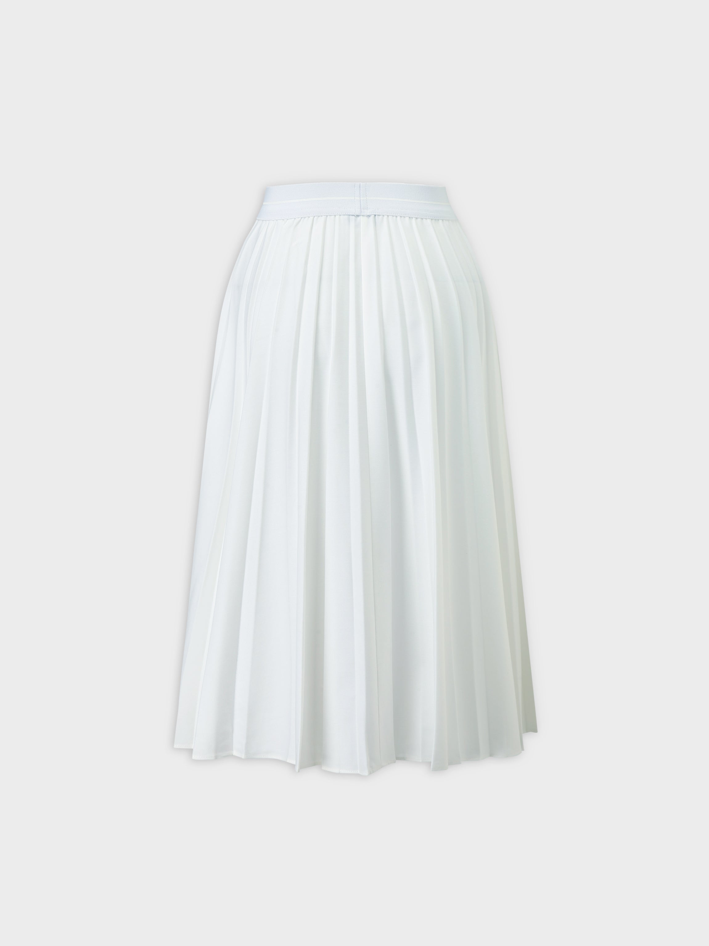 PLEATED SKIRT 26&quot;-PURE WHITE