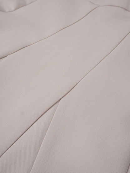 V Paneled Maxi Skirt-Bone