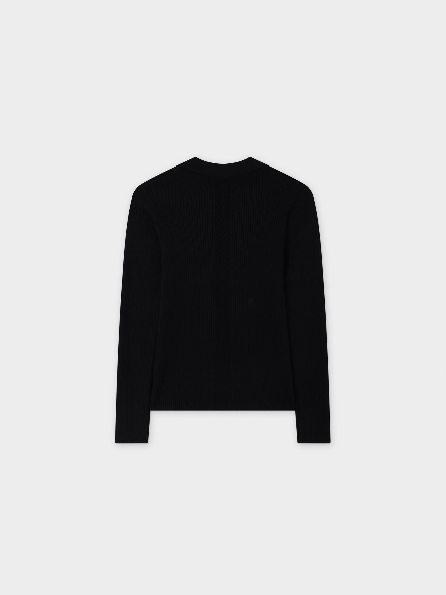 Center Design Sweater-Black