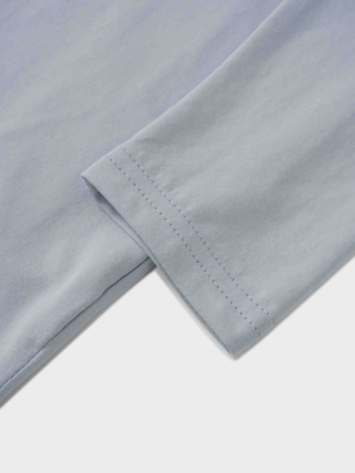 Cropped Boxy Tee-Light Blue