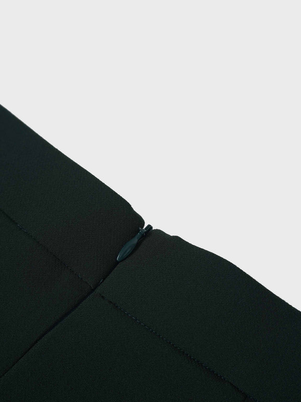 V Paneled Maxi Skirt-Green