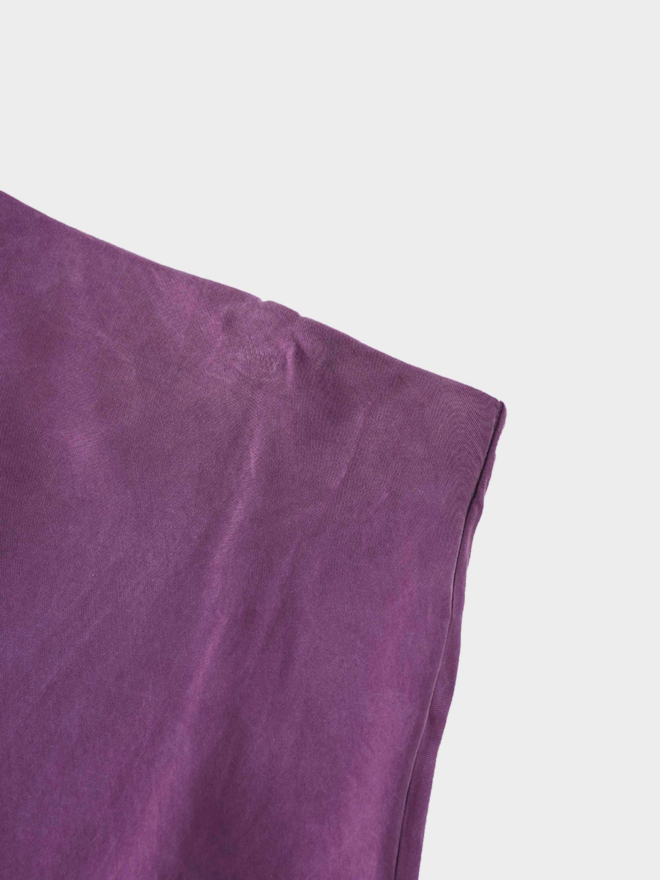 Cupro Slip Skirt-Eggplant