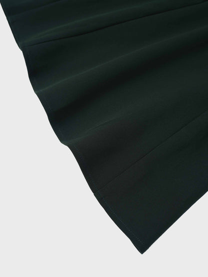 V Paneled Maxi Skirt-Green