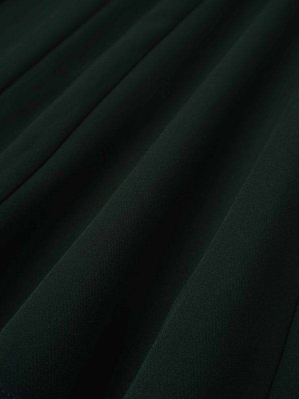 V Paneled Maxi Skirt-Green