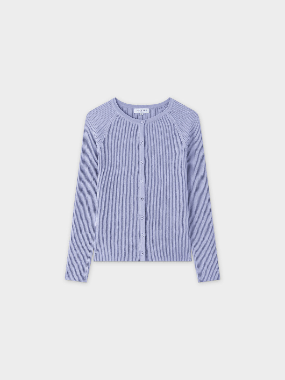 Ribbed Knit Cardigan-Lavender