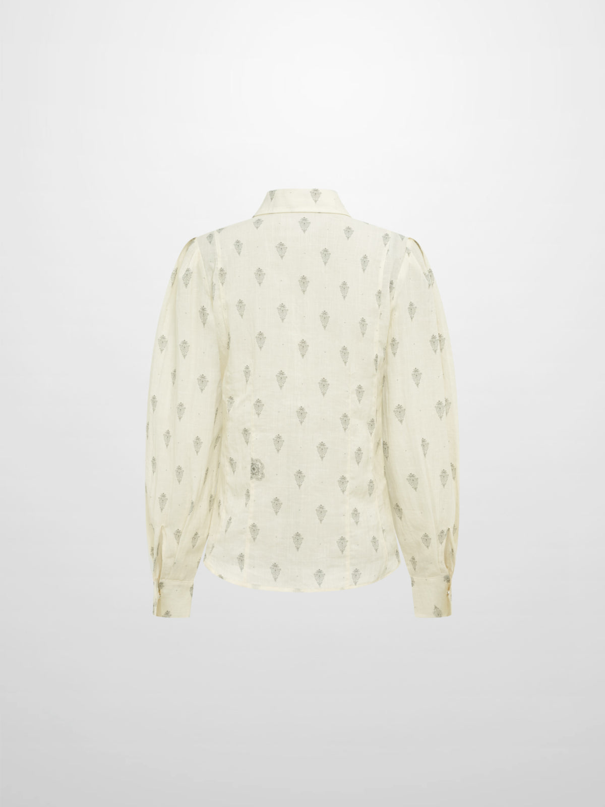 Sheer Medallion Blouse - Medallion