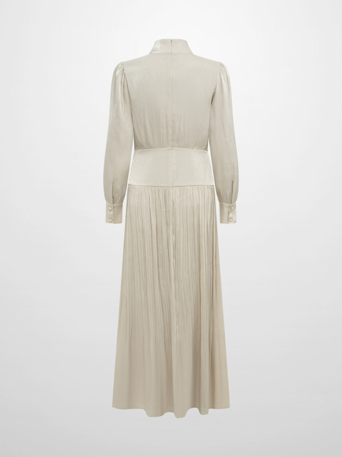 Embellished Yoke Dress - Cream