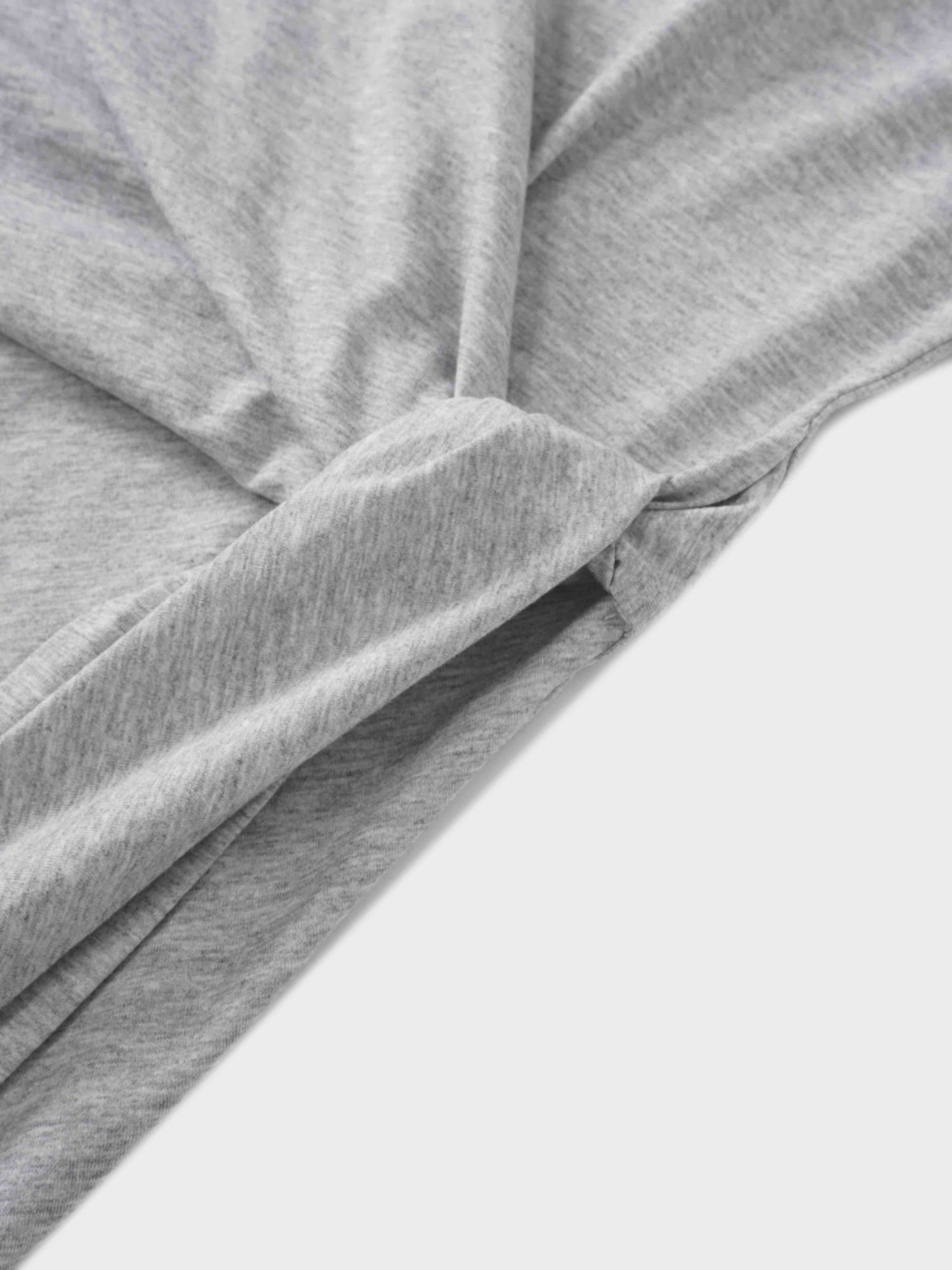 Side Tie T-Shirt-Heathered Grey