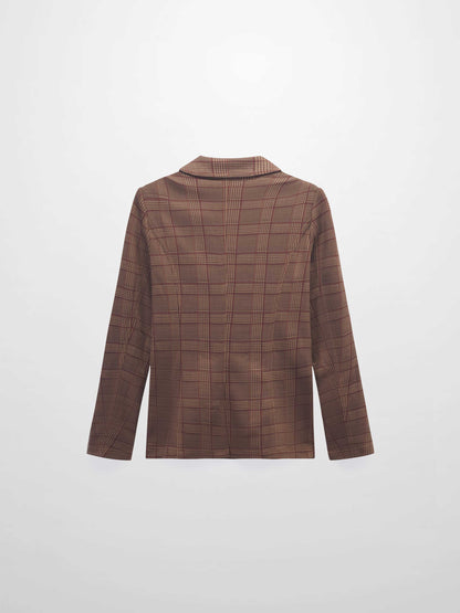 Blazer-Brown Plaid