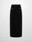 CHAINDETAIL CURDEROY SKIRT BLACK