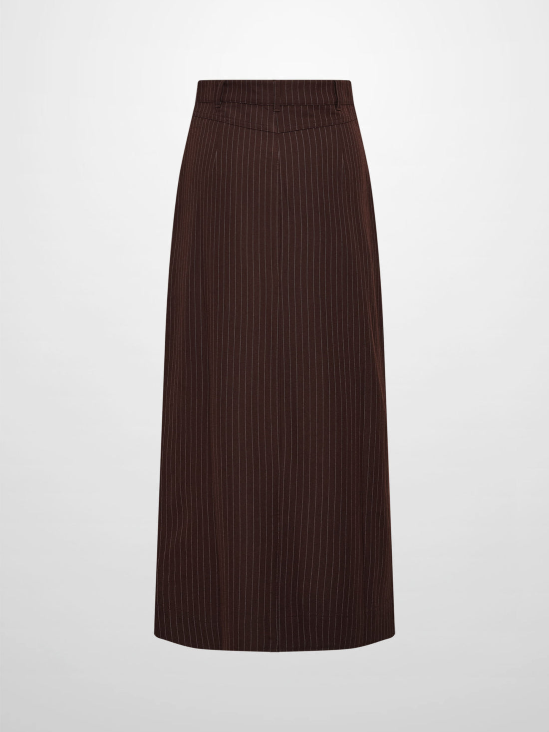 Front Pocket Button Skirt - Dark Brown
