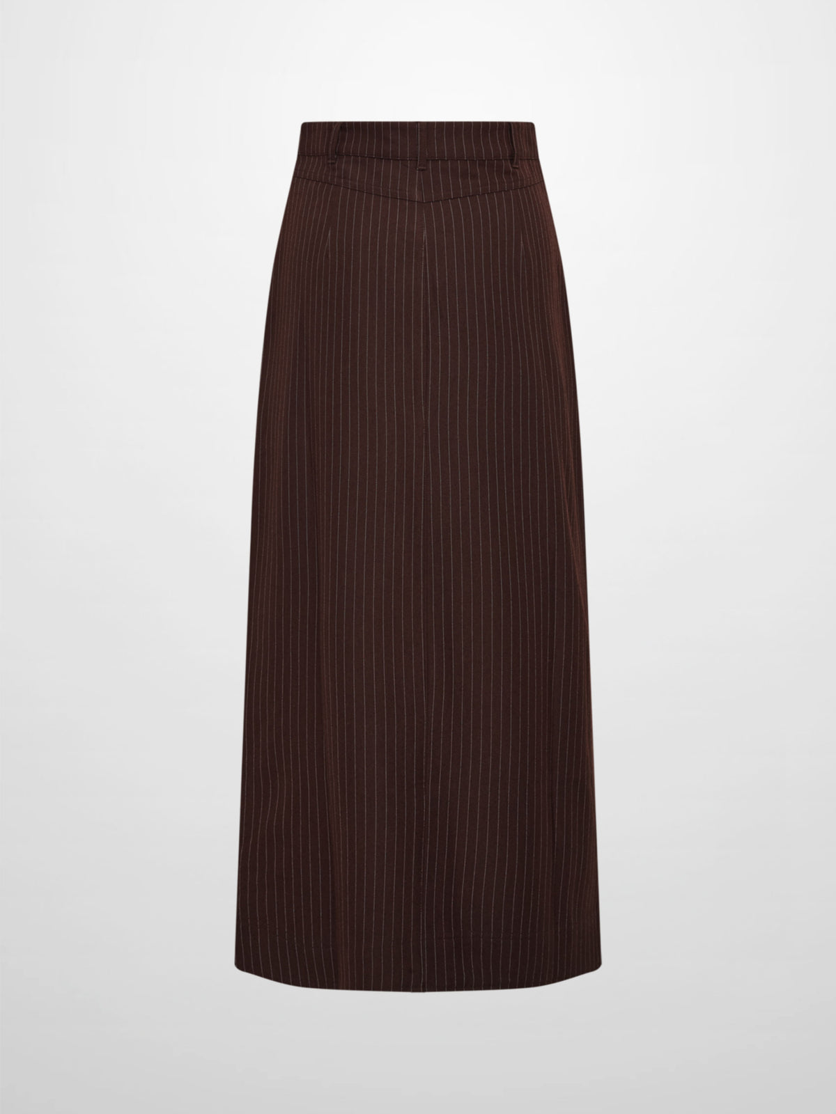 Front Pocket Button Skirt - Dark Brown
