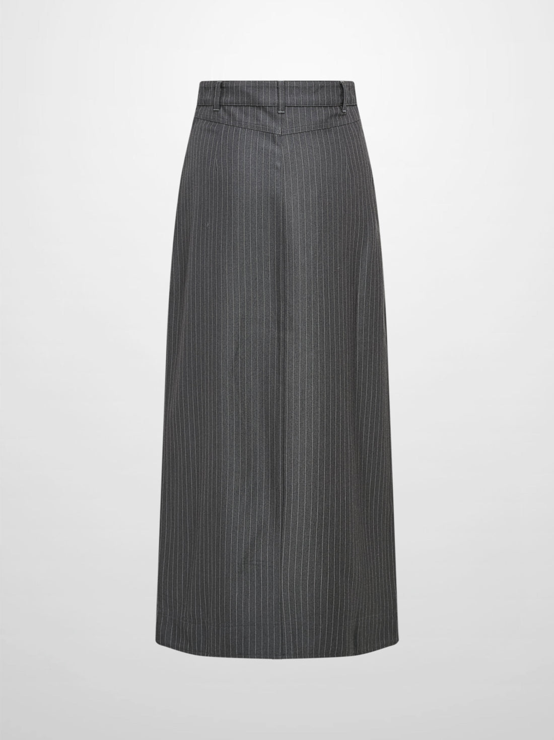 Front Pocket Button Skirt - Dark Grey