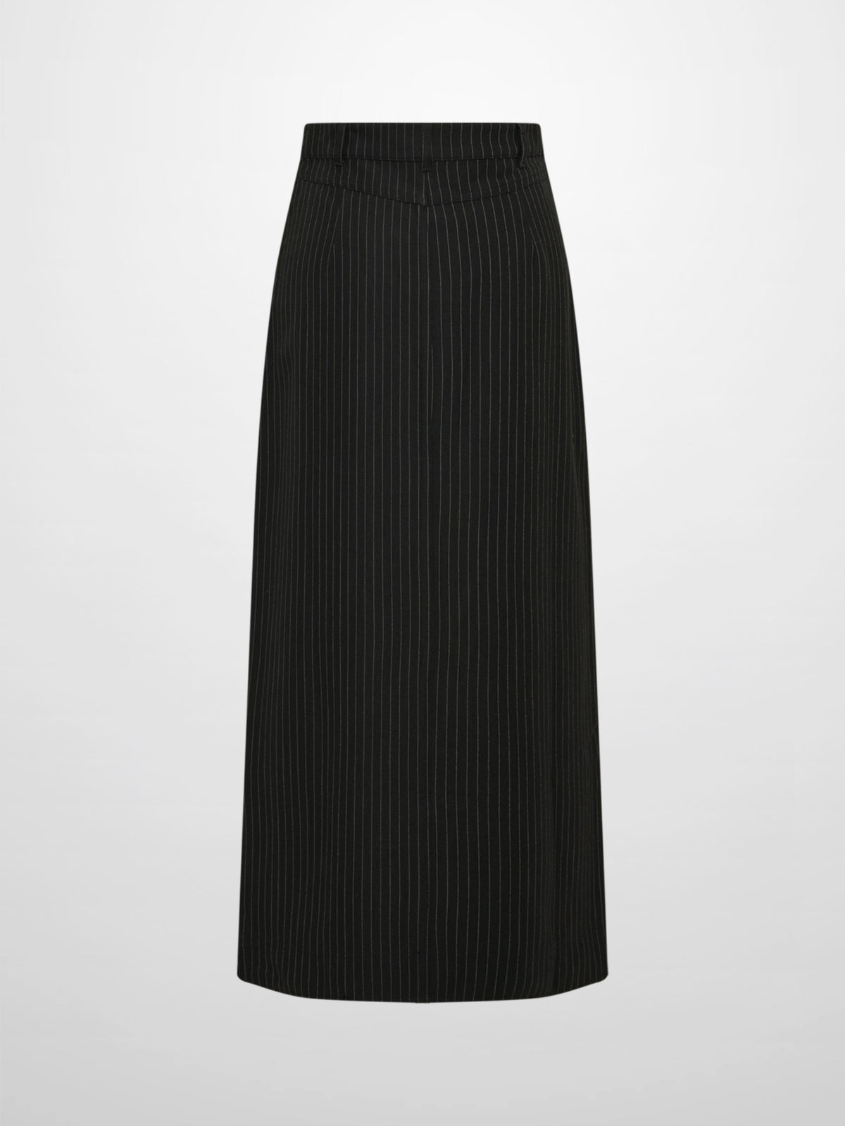 Front Pocket Button Skirt - Black