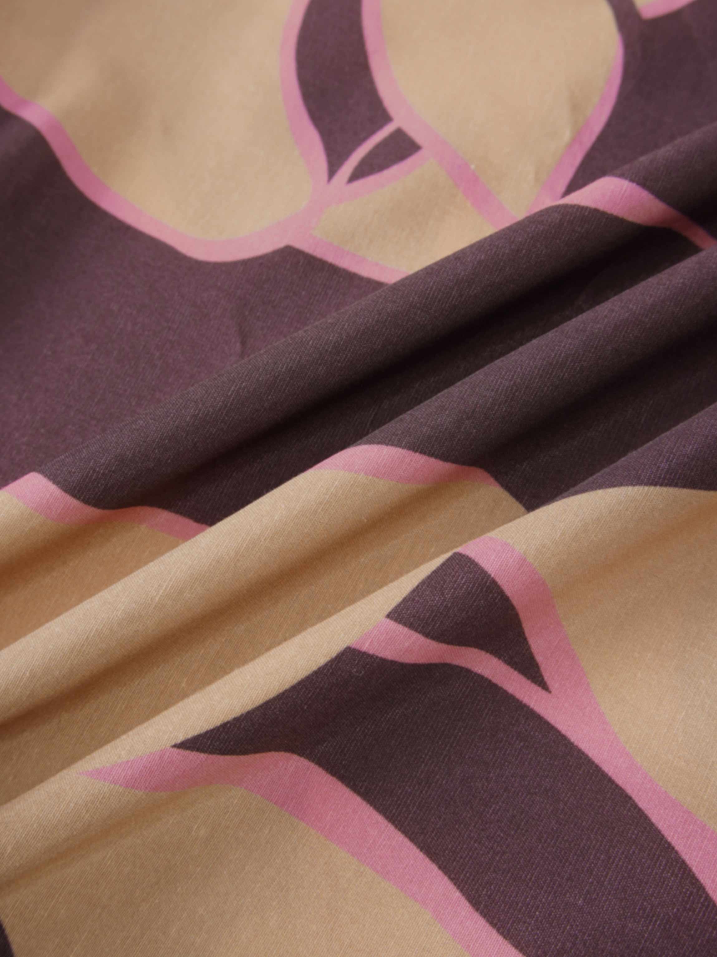 Flutter Sleeve Wrap Dress-Peach Floral