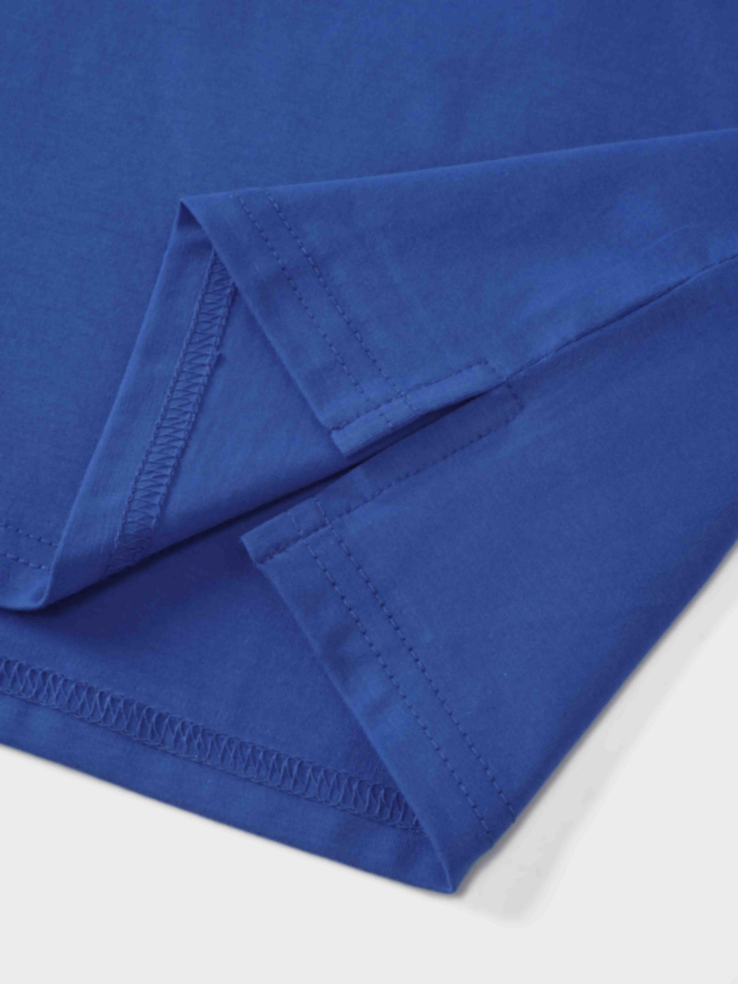 Cropped Boxy Tee-Cobalt