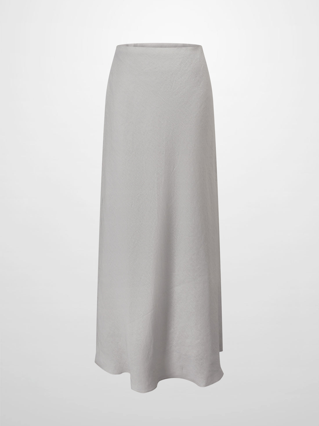 Linen Slip Skirt-Grey