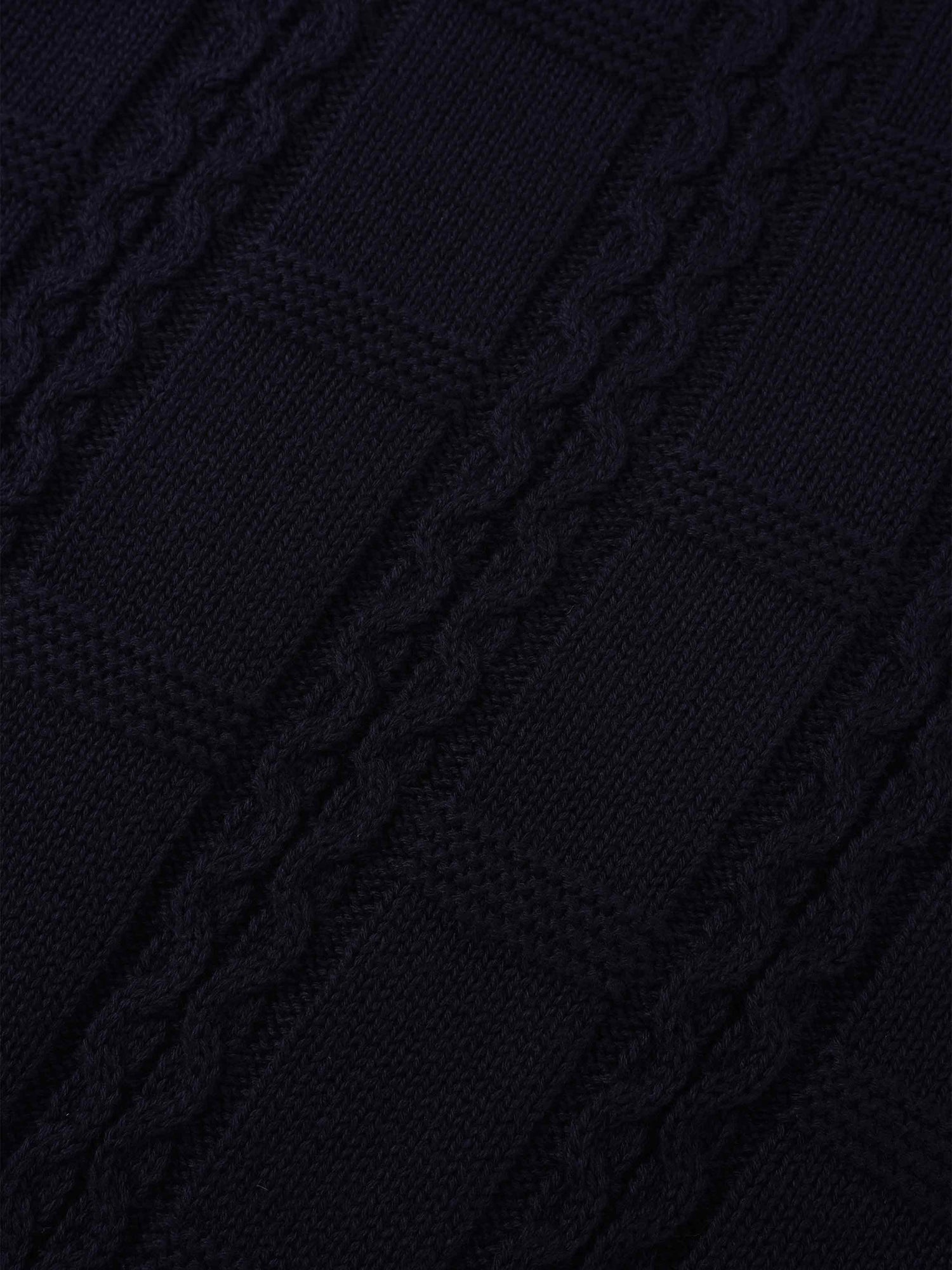 Cable Design Cardigan-Navy