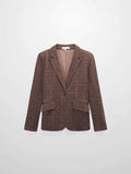 Blazer-Brown Plaid